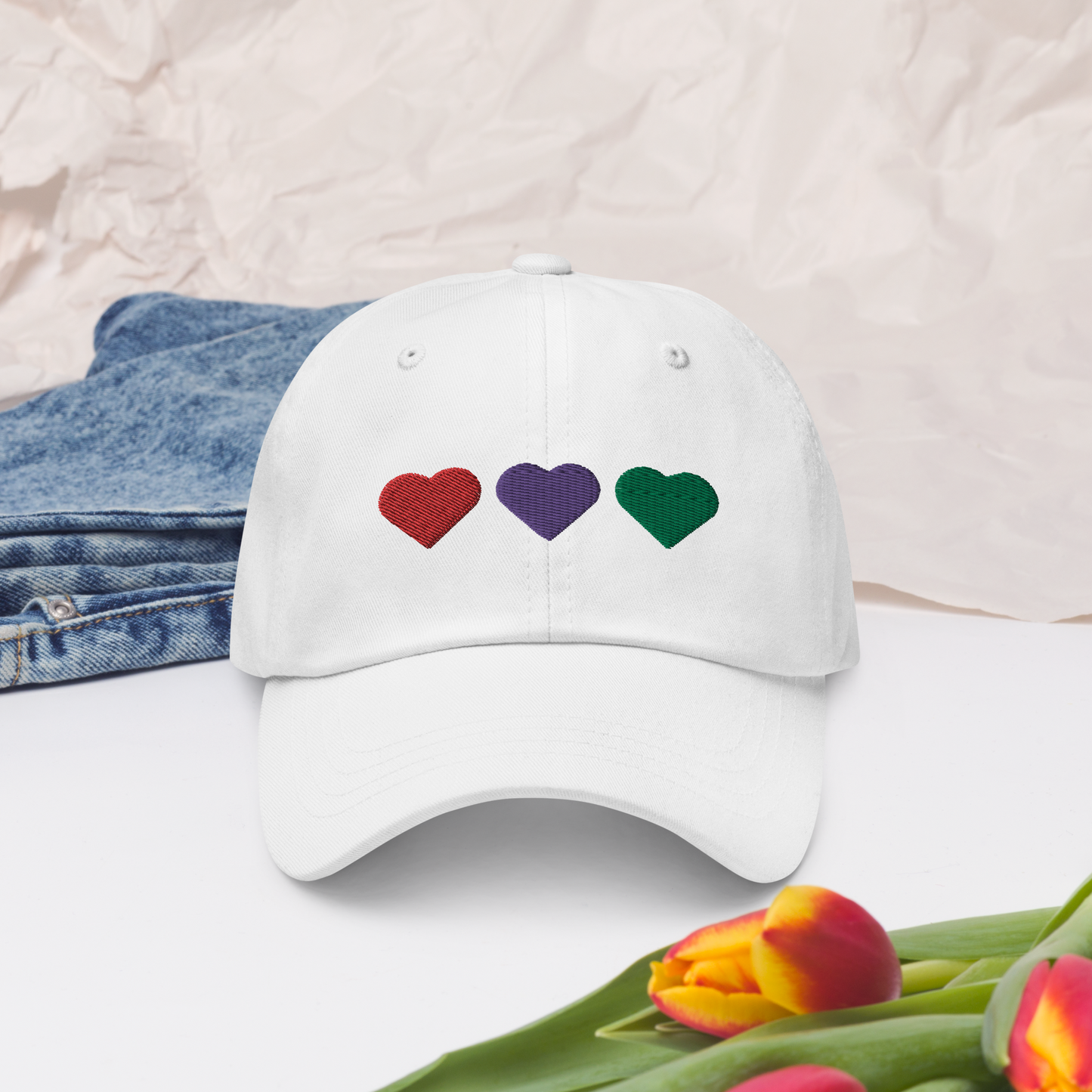 ❤️💜💚 Dad Hat